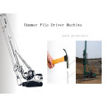 Hydraulic piling rotary rig with hydraulic hammer